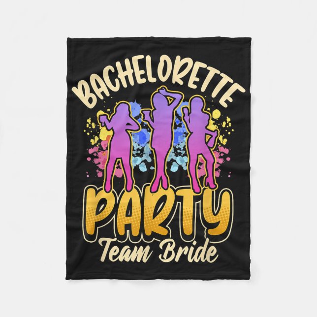 Junggeselinnen-Abschied Team Bride Fleecedecke (Vorderseite)