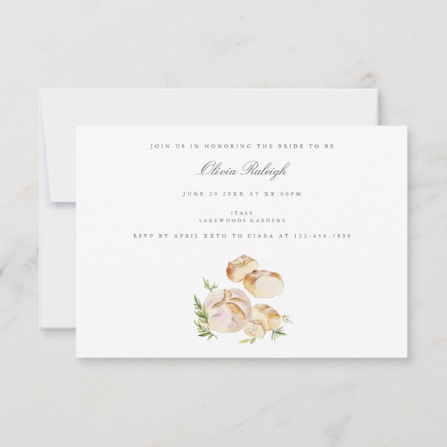 Junggeselinnen-Abschied Toskana Einladung (Rückseite)