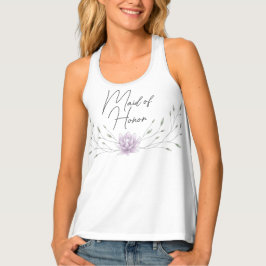 Junggeselinnen-Abschied Trauzeugin Rosa Lotus Tanktop