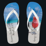 Junggeselinnen-Abschied Tropical Beach Drink Cruis Flip Flops<br><div class="desc">Dieses Design wurde durch digitale Kunst erstellt und kann personalisiert werden, indem Sie auf den Knopf Anpassen klicken und die Farbe ändern, einen Namen, Initialen oder Ihre Lieblingssprache hinzufügen. Kontaktieren Sie mich unter colorflowcreations@gmail.com , wenn Sie dieses Design für ein anderes Produkt haben möchten. Kaufen Sie meine originale abstrakte Acrylmalerei...</div>