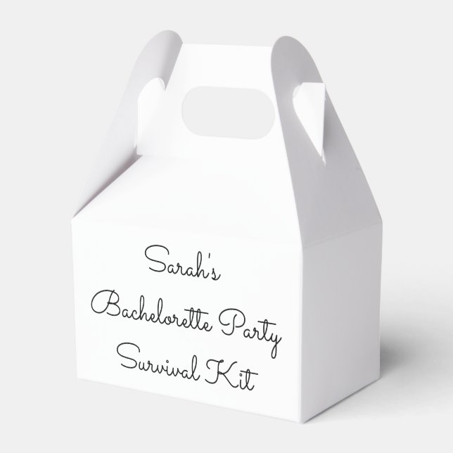 Junggeselinnen-Abschied Überlebenskit Box Hen Week Geschenkschachtel (Vorderseite)