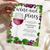 Junggeselinnen-Abschied von Wein und Kiefern