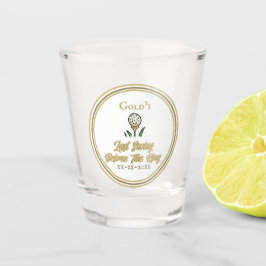 Junggeselinnen-Abschied Wedding Golf White Gold Schnapsglas