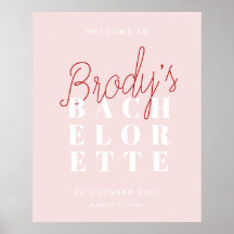 Junggeselinnen-Abschied Welcome Sign - Brody