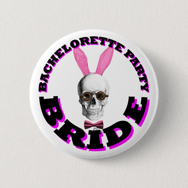 Junggeselinnen-Abschiedsbraut Button (Vorderseite)