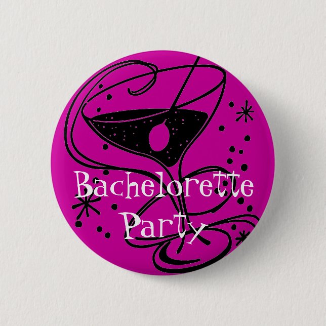 Junggeselinnen-Abschiedsknopf Button (Vorderseite)