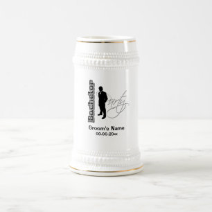 Junggeselle-Party - Bräutigamgedenkbier Stein Bierglas