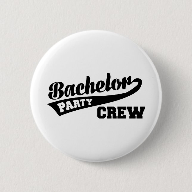 Junggeselle-Party-Crew Button (Vorderseite)