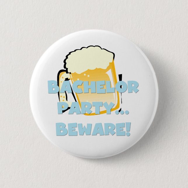 Junggeselle-Party passen T - Shirts und Geschenke Button (Vorderseite)