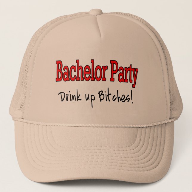 Junggeselle-Party Truckerkappe (Vorderseite)