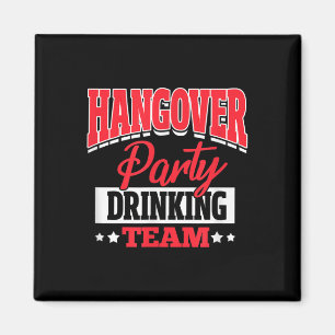 Junggesellen Abschiedsparty Kater Party Trinken Magnet
