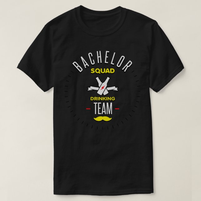 Junggesellen-Trinkteam T-Shirt (Design vorne)