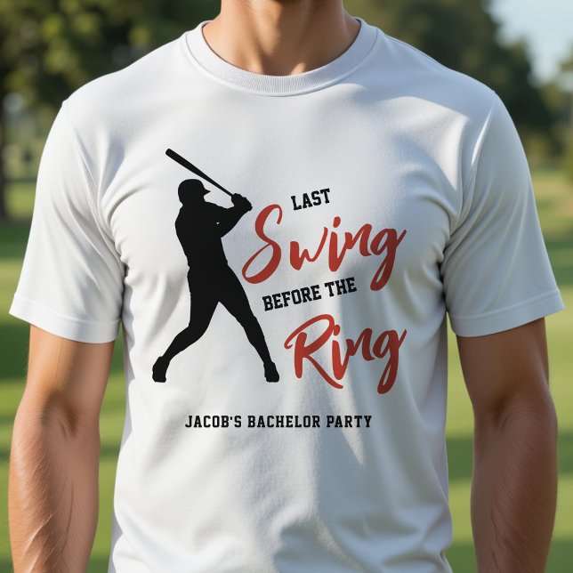 Junggesellenabschied Baseball letzte Runde vor dem T-Shirt (Von Creator hochgeladen)