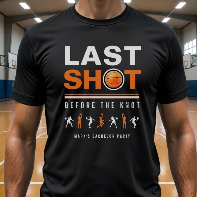 Junggesellenabschied Basketball Abschiedsschuss Or T-Shirt (Von Creator hochgeladen)