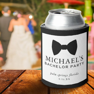 Junggesellenabschied Black Tie Dosenkühler