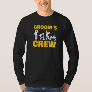 Junggesellenabschied Bräutigam Crew Herren Hochzei T-Shirt