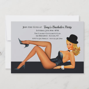 Junggesellenabschied Cabaret Girl Einladung