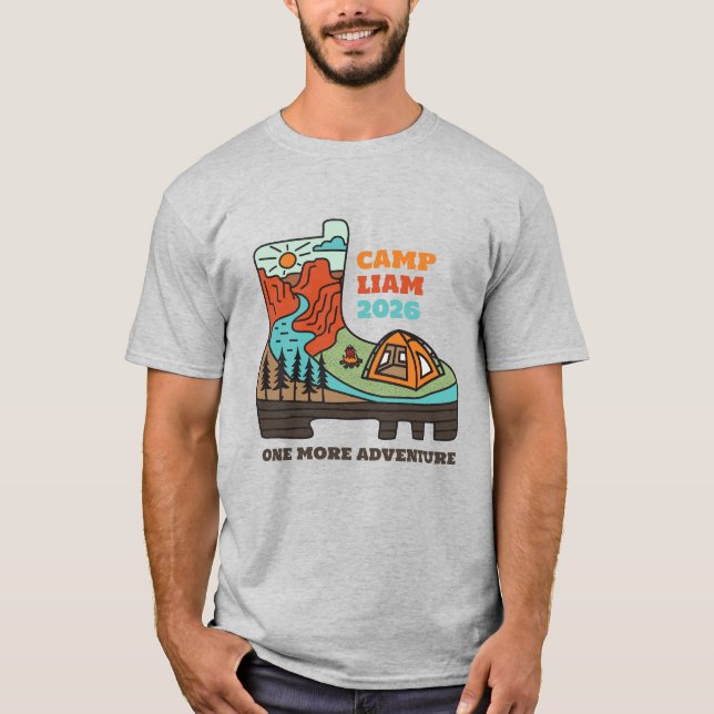 Junggesellenabschied Camping T-Shirt Wochenende (Vorderseite)