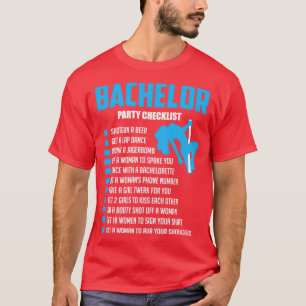 Junggesellenabschied Checkliste Braut T T-Shirt