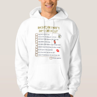 Junggesellenabschied-Checkliste Hoodie