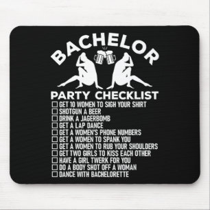 Junggesellenabschied-Checkliste Lustig Groomsmen G Mousepad