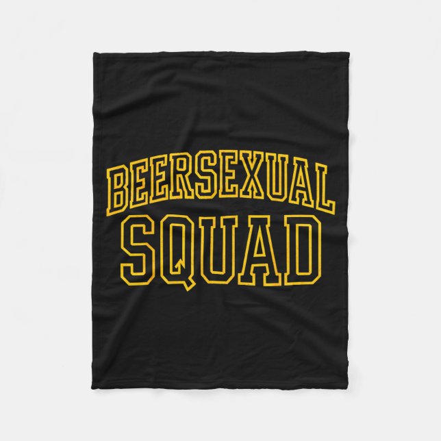 Junggesellenabschied Design für Beerual Squad Matc Fleecedecke (Vorderseite)