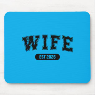 Junggesellenabschied Ehefrau und Ehemann Est 2026 Mousepad