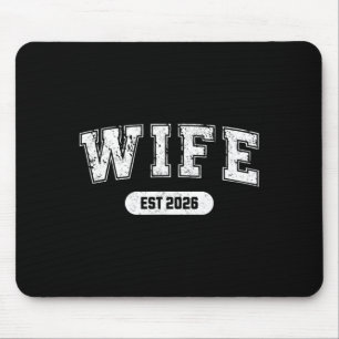 Junggesellenabschied Ehefrau und Ehemann Est 2026 Mousepad