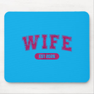 Junggesellenabschied Ehefrau und Ehemann Est 2026 Mousepad