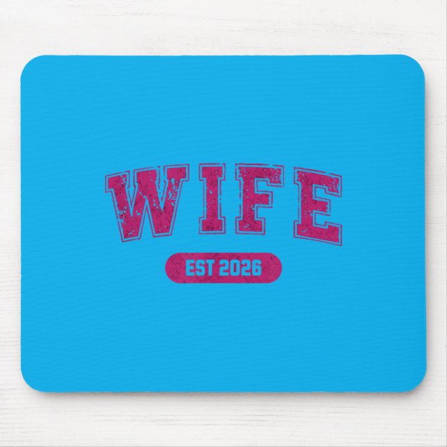 Junggesellenabschied Ehefrau und Ehemann Est 2026 Mousepad (Vorne)