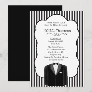 Junggesellenabschied Einladung im Hochzeits-Tuxedo