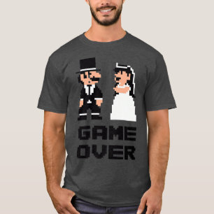 Junggesellenabschied Game Over, Comic Braut Bräuti T-Shirt