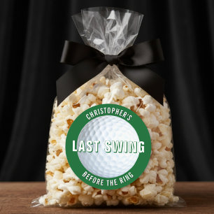 Junggesellenabschied Golf Letzter Schwung vor dem Runder Aufkleber