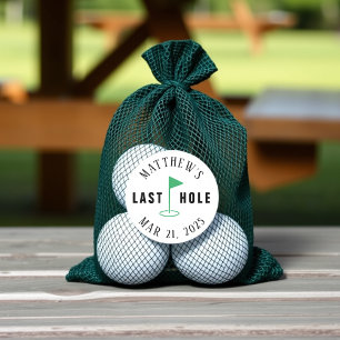 Junggesellenabschied Golf Letztes Loch Runder Aufkleber