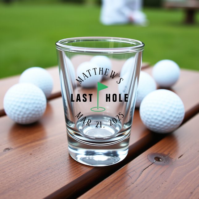 Junggesellenabschied Golf Letztes Loch Schnapsglas (Golf Bachelor Party Last Hole Shot Glass
)