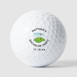 Junggesellenabschied Golf Loch Golfer Hochzeitsges Golfball