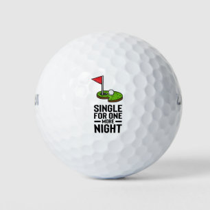 Junggesellenabschied Golfer eine Nacht noch einzel Golfball