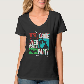 Junggesellenabschied Heiratsidee Game Overs T-Shirt