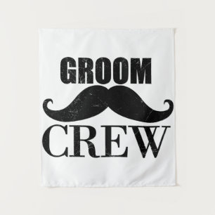 Junggesellenabschied Hochzeit Geschenk Schwarz Wandteppich