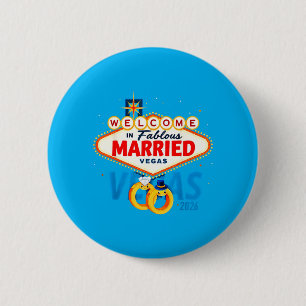 Junggesellenabschied in Vegas In Vegas verheiratet Button