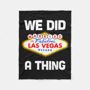 Junggesellenabschied in Vegas In Vegas verheiratet Fleecedecke