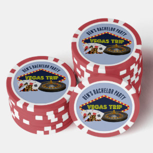 Junggesellenabschied Las Vegas Trip Casino individ Pokerchips
