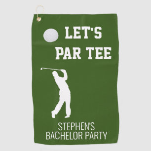 Junggesellenabschied Lass uns einen Golf-Trip mach Golfhandtuch