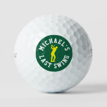 Junggesellenabschied Letzter Schwung Golfbälle