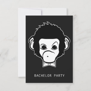 Junggesellenabschied Mister Monkey Einladung