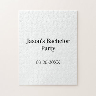 Junggesellenabschied Name Datum einfach minimal Tr