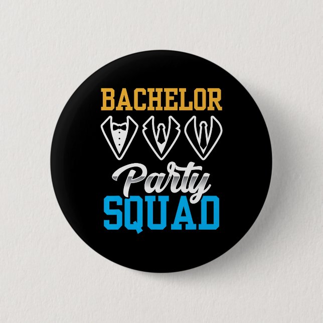 Junggesellenabschied Squad Braut Team Bräutigam 1  Button (Vorderseite)