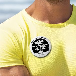 Junggesellenabschied-Trauzeuge-Name-Tag mit Palme  Button