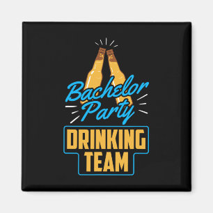 Junggesellenabschied Trinkteam Bräutigam Braut 1 Magnet