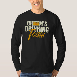 Junggesellenabschied Trinkteam des Bräutigams Hoch T-Shirt